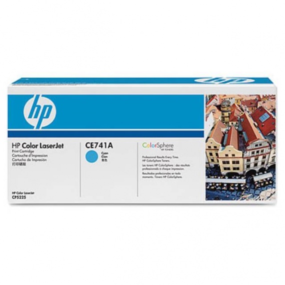 Картридж HP CE741A, СLJ СP5225 Cyan, оригинал 7300 страниц