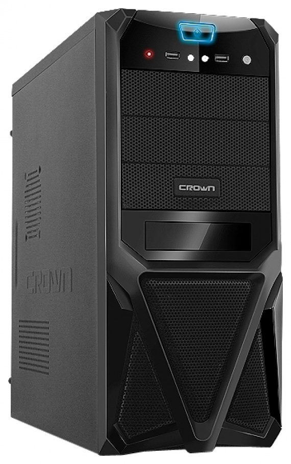 Корпус MidiTower CROWN CMC-SM161 Black 450W