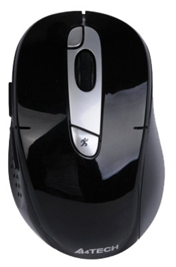 Мышь беспроводная A4Tech G11-570FX-1 USB, 2000 dpi, 15 м, черный/серебристый