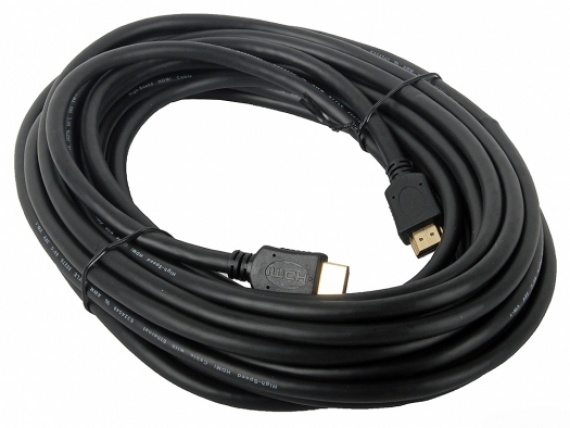 Кабель HDMI Gembird/Cablexpert 10 м, 19M/19M v2.0 позол.разъемы, экран (CC-HDMI4-10M) черный