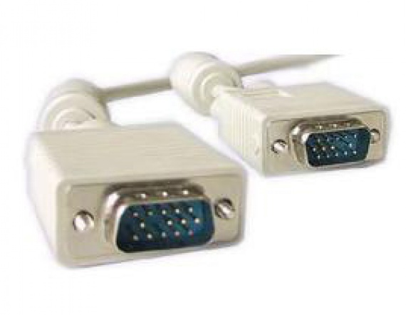 Кабель VGA 15M/15M Gembird (CC-PPVGA-15M), двойной экран., ферритовые кольца, 15м.