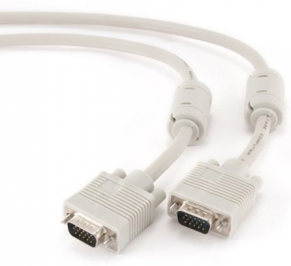Кабель VGA 15M/15M Gembird (CC-PPVGA-30M) тройной экран., ферритовые кольца, 30м.