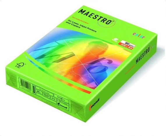 Бумага А3 80 гр/м2, Master/Color Neon Green, 500 лист.