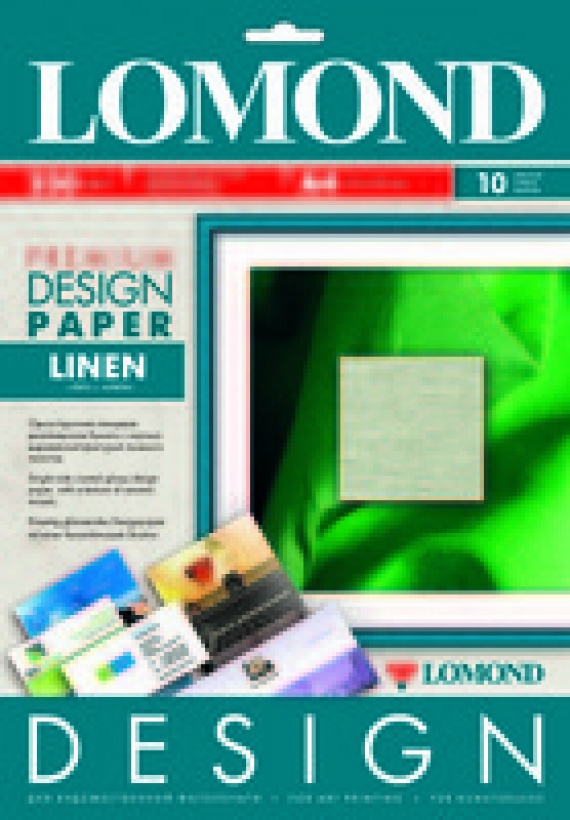Бумага A4 Lomond  (0934041) 10л. 230гр./м2, ЛЁН, глянец, дизайн премиум