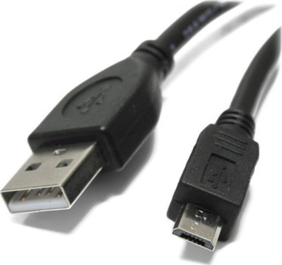 Кабель USB 2.0 Konoos KC-mUSB2-AMBM-1.8 AM/microBM 1.8 м, черный