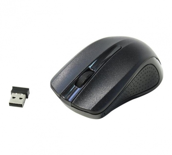 Мышь беспроводная Оклик 485MW USB, 1600 dpi, до 10 м, д/ноутбука, черный