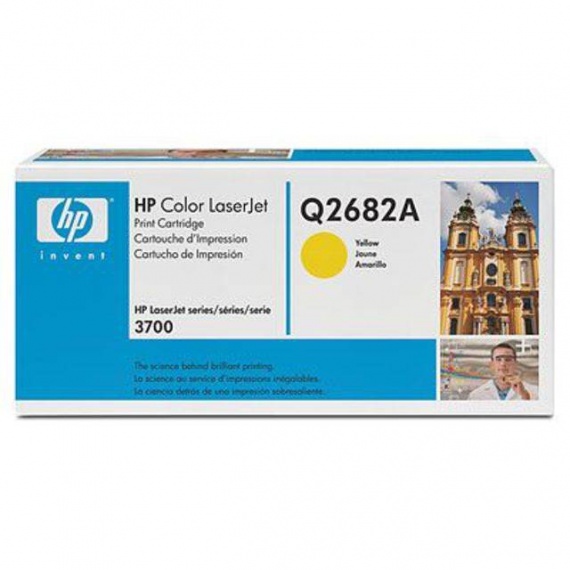 Картридж HP Q2682A, CLJ 3700 Yellow, оригинал 6000 страниц