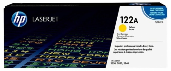 Картридж HP Q3962A, CLJ 2550/2820/2840 Yellow, оригинал 4000 страниц