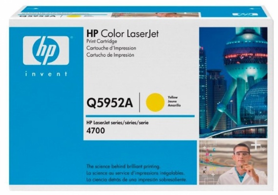 Картридж HP Q5952A, CLJ 4700 Yellow, оригинал 10 000 страниц