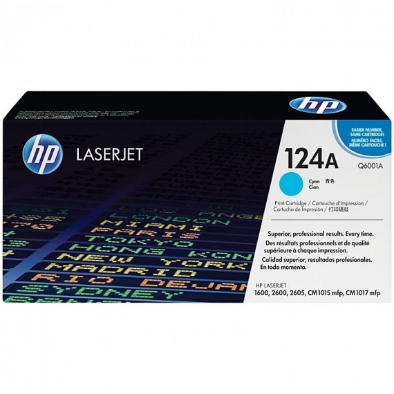 Картридж HP Q6001A, CLJ 1600/2600/2605 Cyan, оригинал 2500 страниц