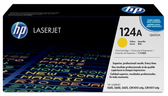 Картридж HP Q6002A, CLJ 1600/2600/2605 Yellow, оригинал 2500 страниц