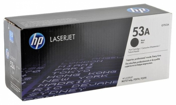 Картридж HP Q7553A, LJ 2015/2014/2727 Black, оригинал 3000 стр.