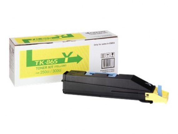 Тонер-картридж Kyocera TASKalfa 250ci/300ci (TK-865Y) 12 000 стр., жёлтый, оригинал