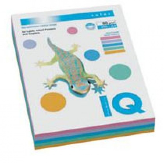 Набор цветной бумаги А4 80 гр/м2, IQ/Color, 200 листов, MIX NEON (4 цвета по 50 листов) (RB04)