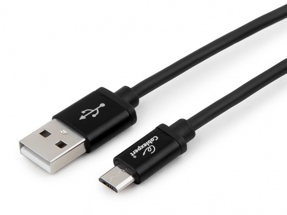 Кабель Gembird/Cablexpert USB 2.0, AM-microBM 1м (CC-S-mUSB01Bk-1M) черный