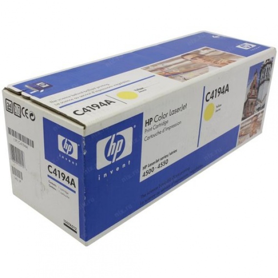 Картридж HP C4194A, CLJ 4500/4550 Yellow, оригинал 6 000 страниц