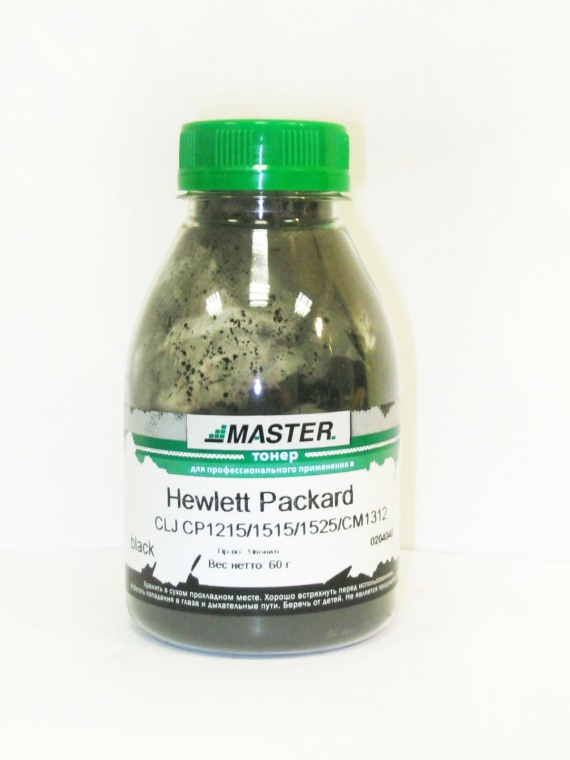 Тонер HP CLJ CP1215/1515/1525/CM1312/1415/Pro 200 M251n/M276/Canon LBP5050, (Master), 60 гр., чёрный
