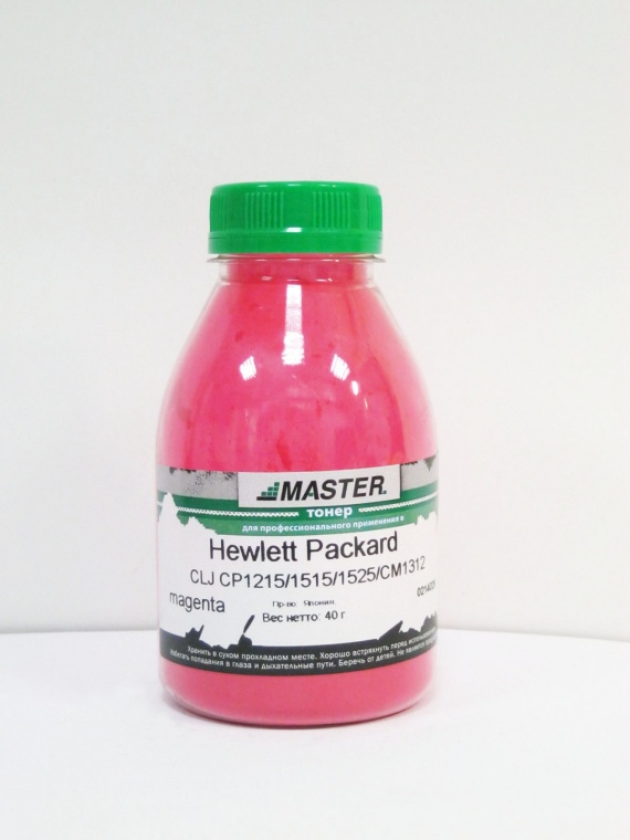 Тонер HP CLJ CP1215/1515/1525/CM1312/1415/Pro 200 M251n/M276/Canon LBP505, (Master), 40 гр., красный