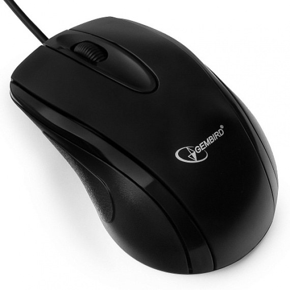 Мышь проводная Gembird MUSOPTI8-800U, USB, черный, 2кн., 800DPI