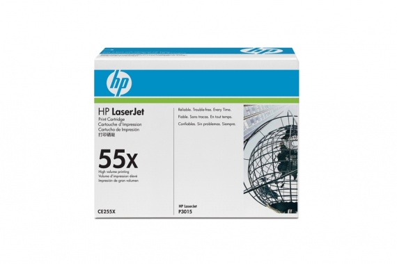 Картридж HP CE255X, LJ 3015/M525dn Black, оригинал 12500 стр.