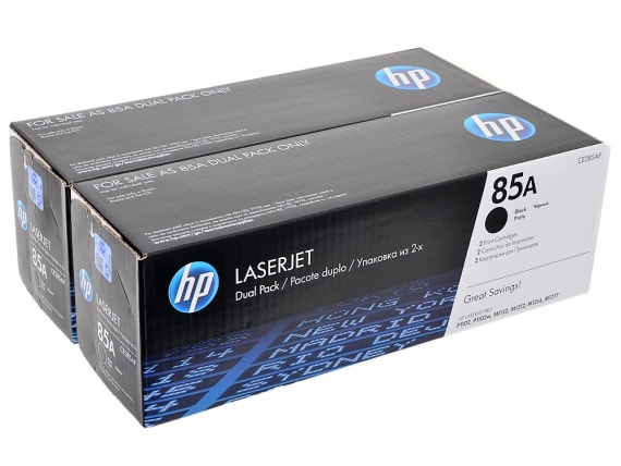 Картридж HP CE285AF, LJ P1102/P1102W/M1212NF/M1132MFP, оригинал 1 600 страниц (2 картриджа)