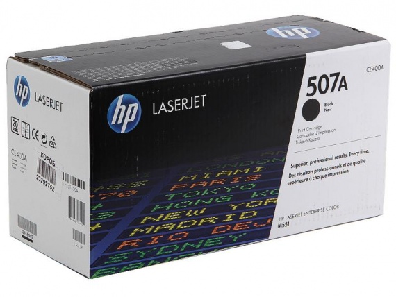Картридж HP CE400A, CLJ Enterprise 500 M551series, Black, оригинал 5500 страниц (№ 507A)