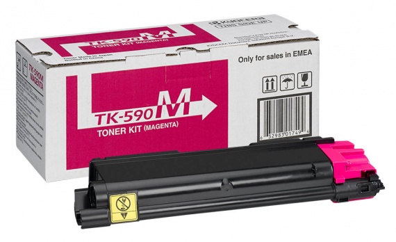 Тонер-картридж Kyocera FS-C2026MFP/C2126MFP/C5250 (TK-590M) Magenta , 5000 стр., оригинал