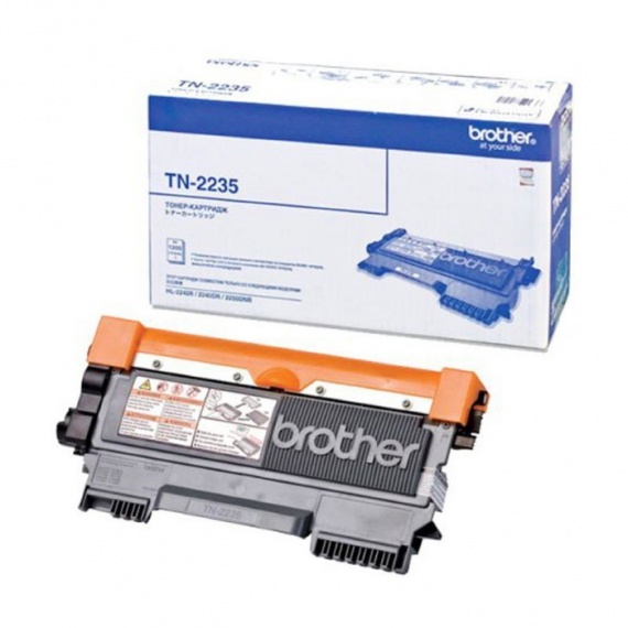 Тонер-картридж Brother HL 2240/2250/DCP-7060DR/7065DNR/MFC-7360NR/7860DWR, TN-2235 (1200 копий) туба, оригинал
