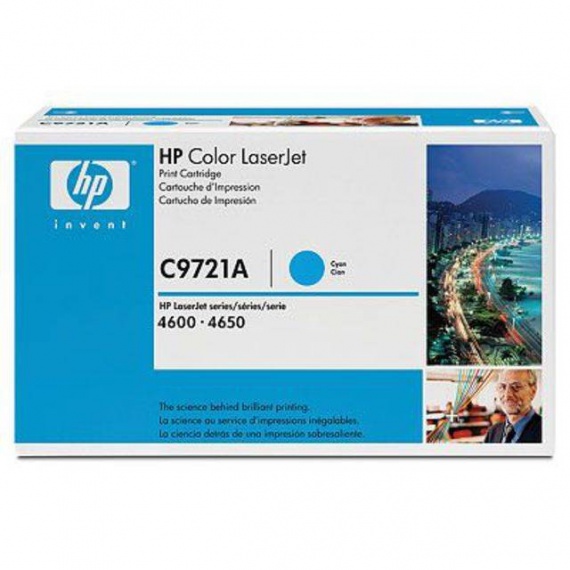 Картридж HP C9721A, CLJ 4600/4650 Cyan, оригинал 8000 страниц(снят)