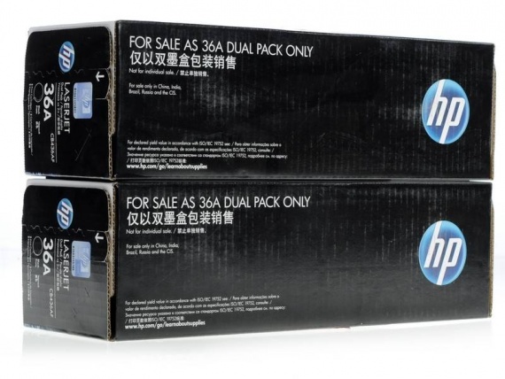 Картридж HP CB436AF, LJ P1505/M1120/1522n, оригинал (2 картриджа CB436A)
