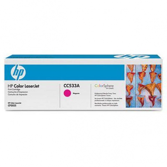 Картридж HP CC533A, СLJ СP2025/СМ2320, Magenta, оригинал 2 800 страниц