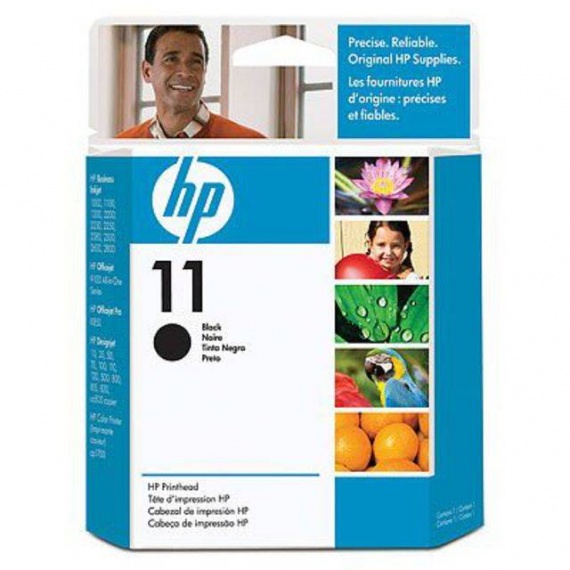 Картридж HP C4810A, DesignJet 100/500/800/815 Black, оригинал (печат. головка) (№11)