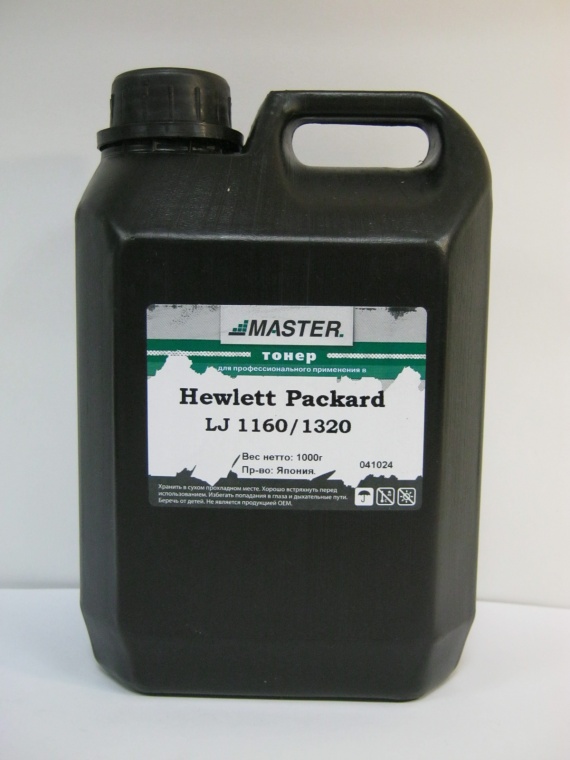 Тонер HP Laser Jet 1160/1320, 1кг., фасовка MASTER