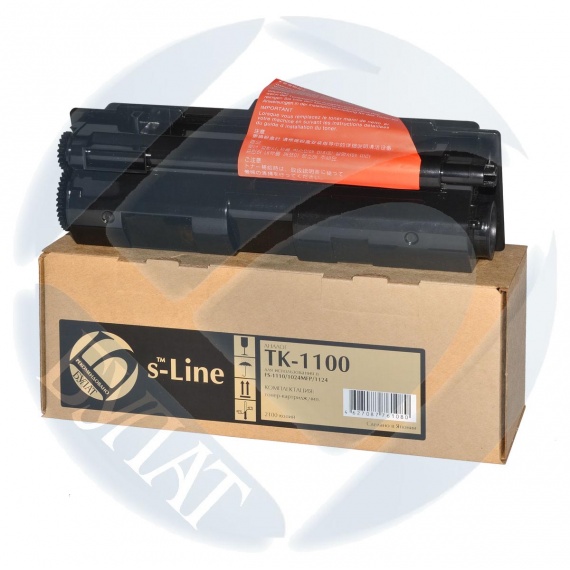 Тонер-картридж Kyocera FS-1024MFP/1124MFP/1110 (TK-1100) + чип, 2100 копий, БУЛАТ s-Line