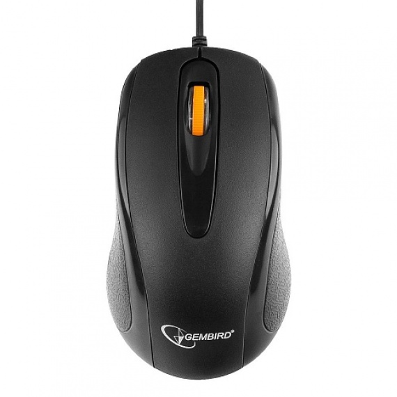 Мышь проводная Gembird MUSOPTI8-807U, USB, черный, 2кн.+колесо-кнопка, 1000DPI