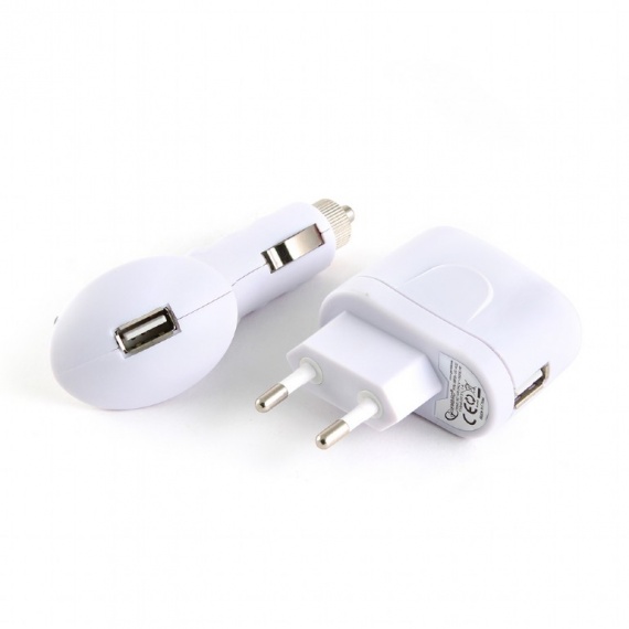 Набор зарядных устройств Gembird/Cablexpert USB-AF 1A (MP3A-UC-AC4)