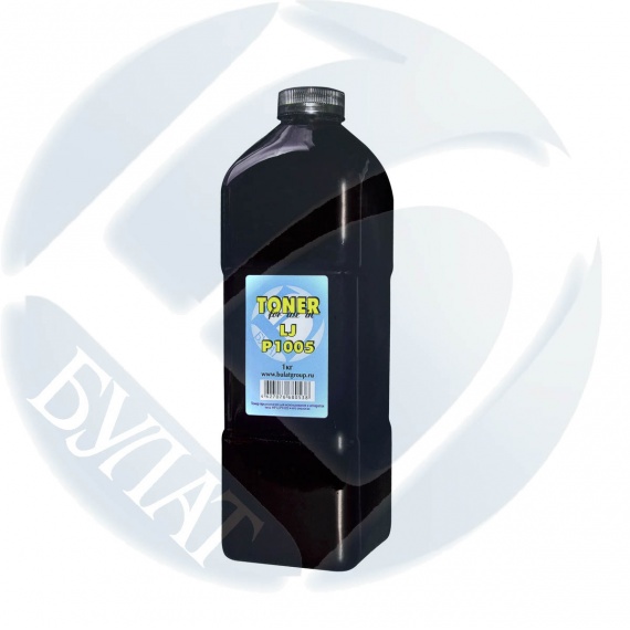 Тонер HP Laser Jet P1005/P1006/P1102/M1212/M1132/M125/126/127/M201/225/Canon LBP6000, 1 кг/фл. (БУЛАТ)